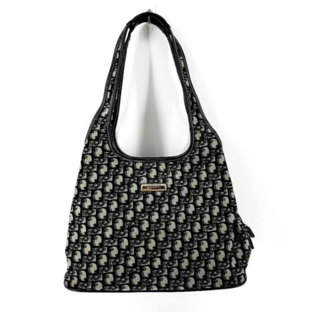 Rosetti Women's OS Black & Gray/Grey Geo Design Casual Satchel/Arm Bag